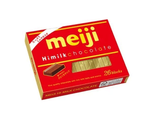 Meiji HiMilk, Шоколад молочный Япония, 120г 26 стиков — фото 1