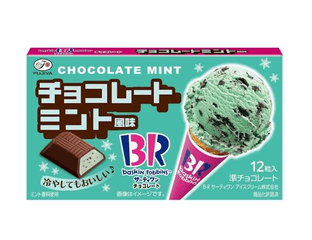 Fujiya Baskin Robbins Chocolate шоколад-мятный вкус 42гр — фото 1