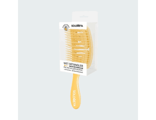 Расческа для сухих и влажных волос с ароматом манго SOLOMEYA Wet Detangler Brush Rectangular (1 шт) — фото 1
