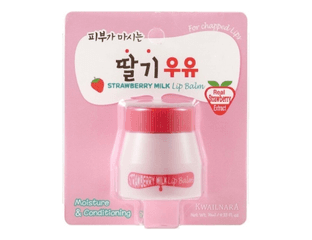 Бальзам для губ с экстрактом клубники Kwailnara Strawberry Milk Lip Balm (10 мл) — фото 1
