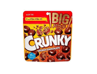 Шоколадные драже Lotte Crunky Big Pouch (72 г) — фото 1