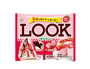 Fujiya Look Strawberry Dessert Конфеты клубничное ассорти, 22 шт — фото 1