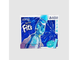 Жевательная резинка с вкусом лимонада рамунэ Lotte Fit’s Ramune Soda (12 пластинок) — фото 1
