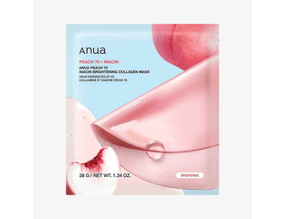 Осветляющая гидрогелевая маска с экстрактом персика Anua Peach Niacin Brightening Collagen Mask  Объём: 1 шт (28 мл) — фото 1