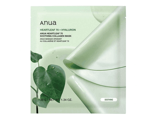 Anua Heartleaf 70 Soothing Collagen Mask — Успокаивающая гидрогелевая маска с хауттюйнией — фото 1