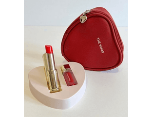 The History Увлажняющий, восстанавливающий бальзам для губ  Red SPF10 ( 3,3гр ) + жидкая помада No 45Royal Red ( 2.1гр ) — фото 1
