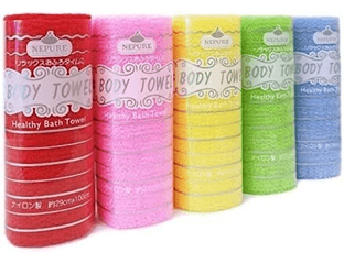 Shower Towel Body Healthy Bath Towel Мочалка-полотенце «Радуга» 1 шт — фото 1