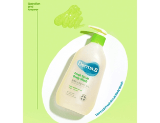 Ламеллярный освежающий гель-скраб для душа Derma:B Fresh Scrub Body Wash   Объём: 420мл — фото 1