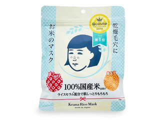 Рисовая маска для лица Ishizawa Lab Keana Nadeshiko Rice Mask — увлажняющая, для сужения пор (10шт ) — фото 1