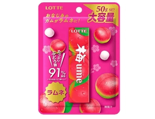 Lotte  Plum Ramune Драже  со вкусом сливы, 50г — фото 1