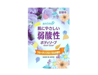 Rocket Soap Слабокислотное жидкое мыло "Animo Fruity Floral" для тела (с фруктово-цветочным ароматом) 340 мл, мягкая упаковка — фото 1