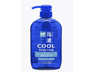 Kumano Cosmetics Horse Oil Cool Body Soap Жидкое охлаждающее мыло для тела с лошадиным маслом, 600 мл — фото 1