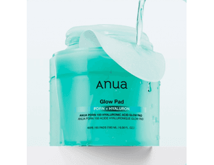 Увлажняющие пэды с ПДРН и гиалуроновой кислотой Anua PDRN 100 Hyaluronic Acid Glow Pad 60 шт — фото 1