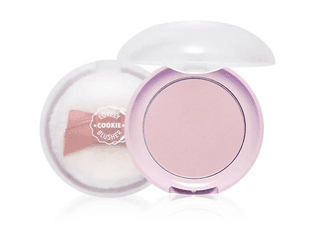 ETUDE Lovely Cookie пудровые румяна + пуховка #PP502 Lavender Lemon Macaron, 4 гр — фото 1