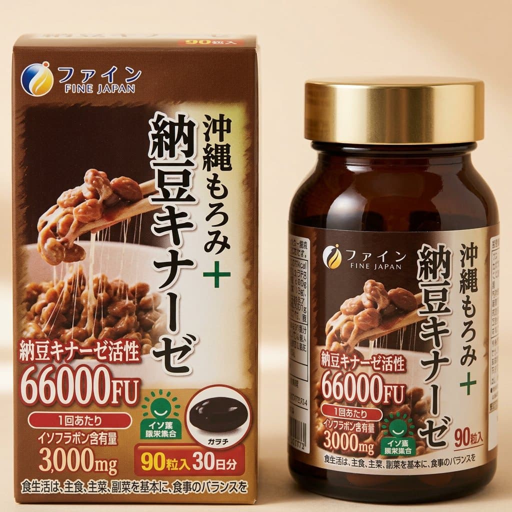 Fine Japan Наттокиназа 6600FU 90 капс на 30 дней — фото 1