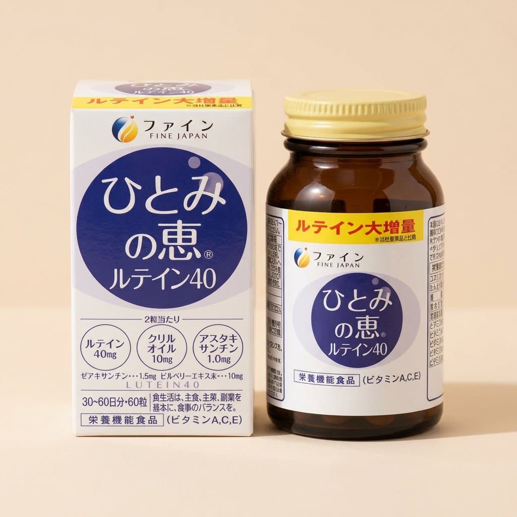 Fine Japan Sharp Vision Лютеин, астаксантин, зеастаксантин, 30 дн / 60 шт — фото 1