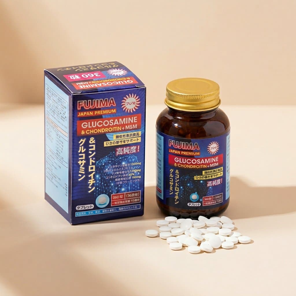 FUJIMA Комплекс для суставов: глюкозамин + хондроитин + MSM 900 табл на 90 дней — фото 1