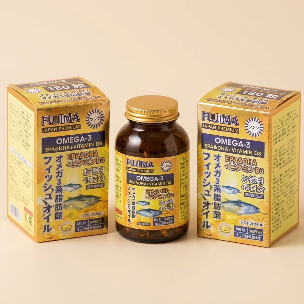 FUJIMA Омега-3 с + Витамин D (180 шт на 45 дней) — фото 1