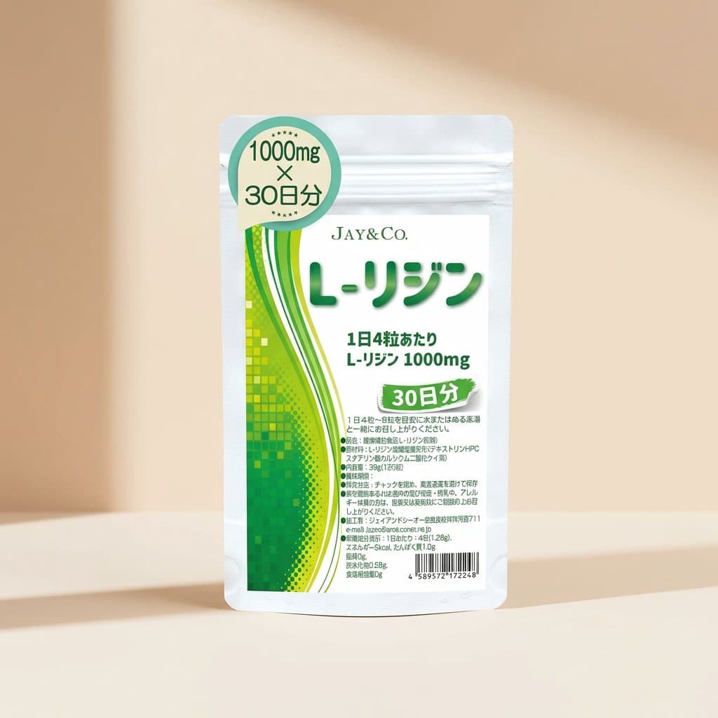 JAY&Co L-лизин таблетки от герпеса (120 таблеток на 30 дней) — фото 1
