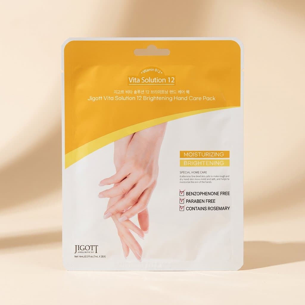 Маска-перчатки для ухода за кожей рук Jigott Vita Solution 12 Brightening Hand Care Pack (1 пара)