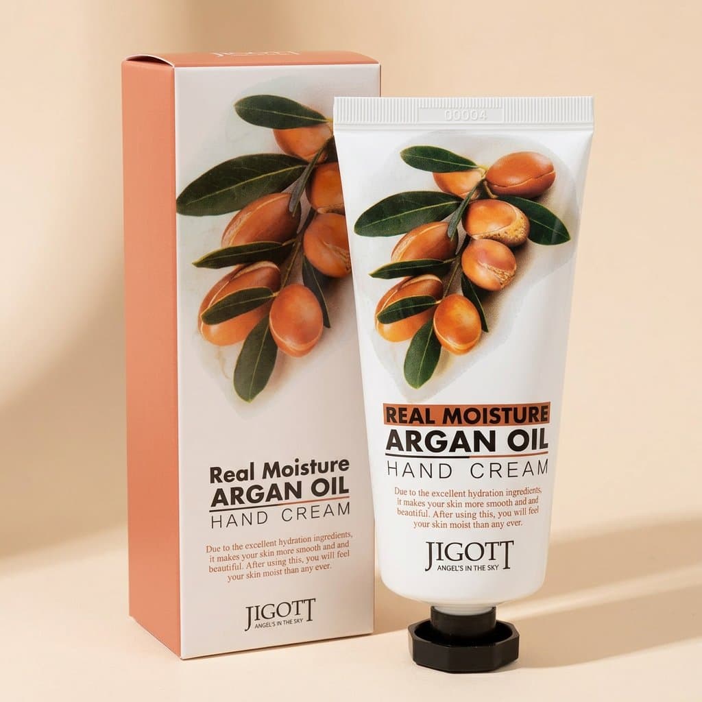 Увлажняющий крем для рук с арганой Jigott Real Moisture Argan Oil Hand Cream, 100 мл