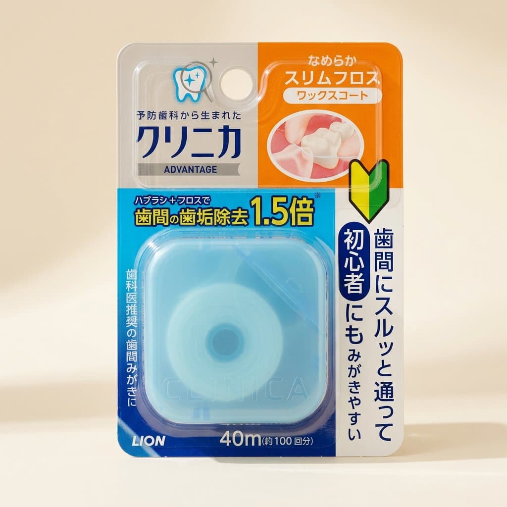 LION Clinica Шелковистая особотонкая зубная нить  Длина: 40 м