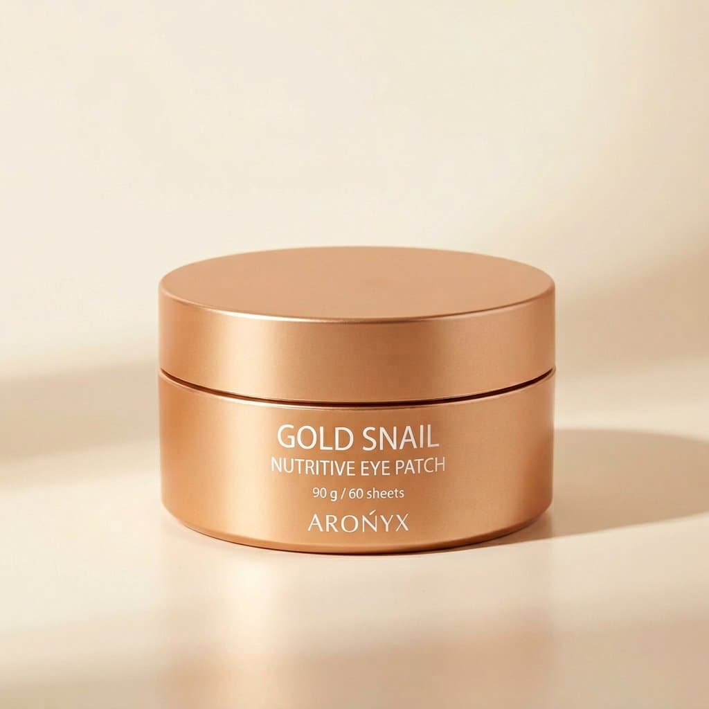 Medi Flower Aronyx Gold Snail Nutritive Eye Patch Подтягивающие гидрогелевые патчи для глаз с муцином улитки и золотом, 60 шт — фото 1
