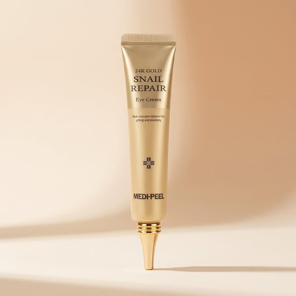 Регенерирующий крем для век с золотом и муцином улитки Medi-Peel 24K Gold Snail Repair Eye Cream 40мл — фото 1