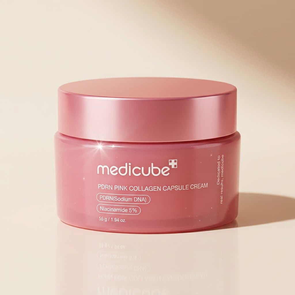 Medicube PDRN Pink Collagen Capsule Cream Укрепляющий капсульный крем с ПДРН и пептидами, 55 гр — фото 1