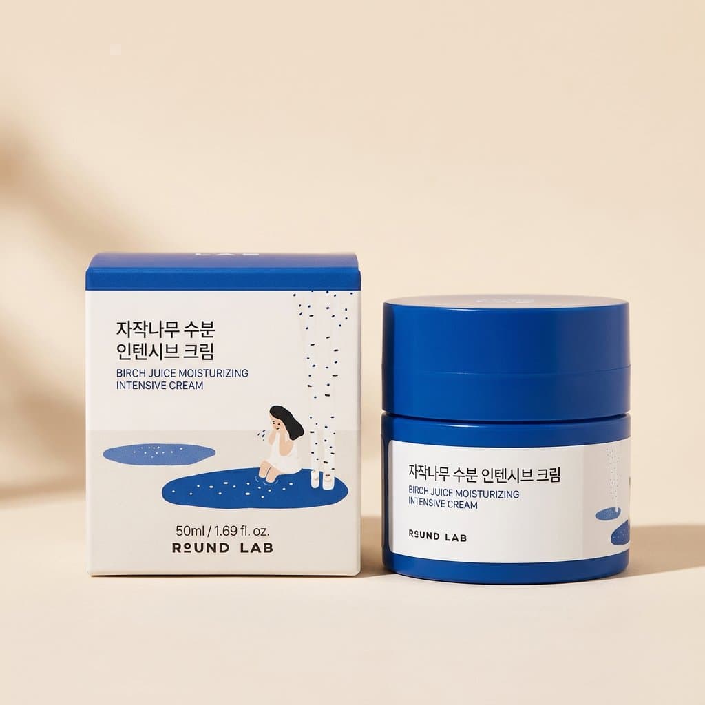 Интенсивный увлажняющий крем с берёзовым соком Round Lab Birch Juice Moisturizing Intensive Cream, 50 мл — фото 1
