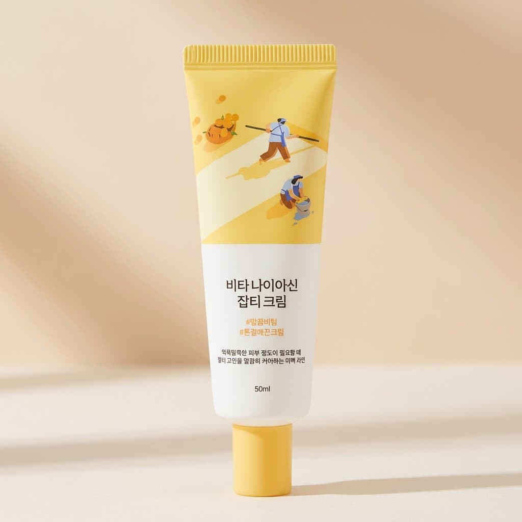 Осветляющий крем с ниацинамидом Round Lab Vita Niacinamide Dark Spot Cream 50 мл — фото 1