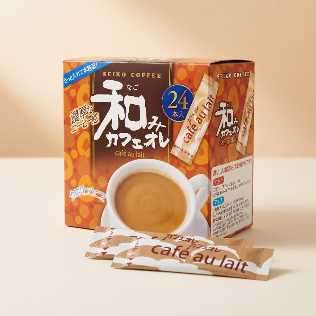 Seiko Кофе с молоком Nagomi Cafe au lait 24 шт. Япония