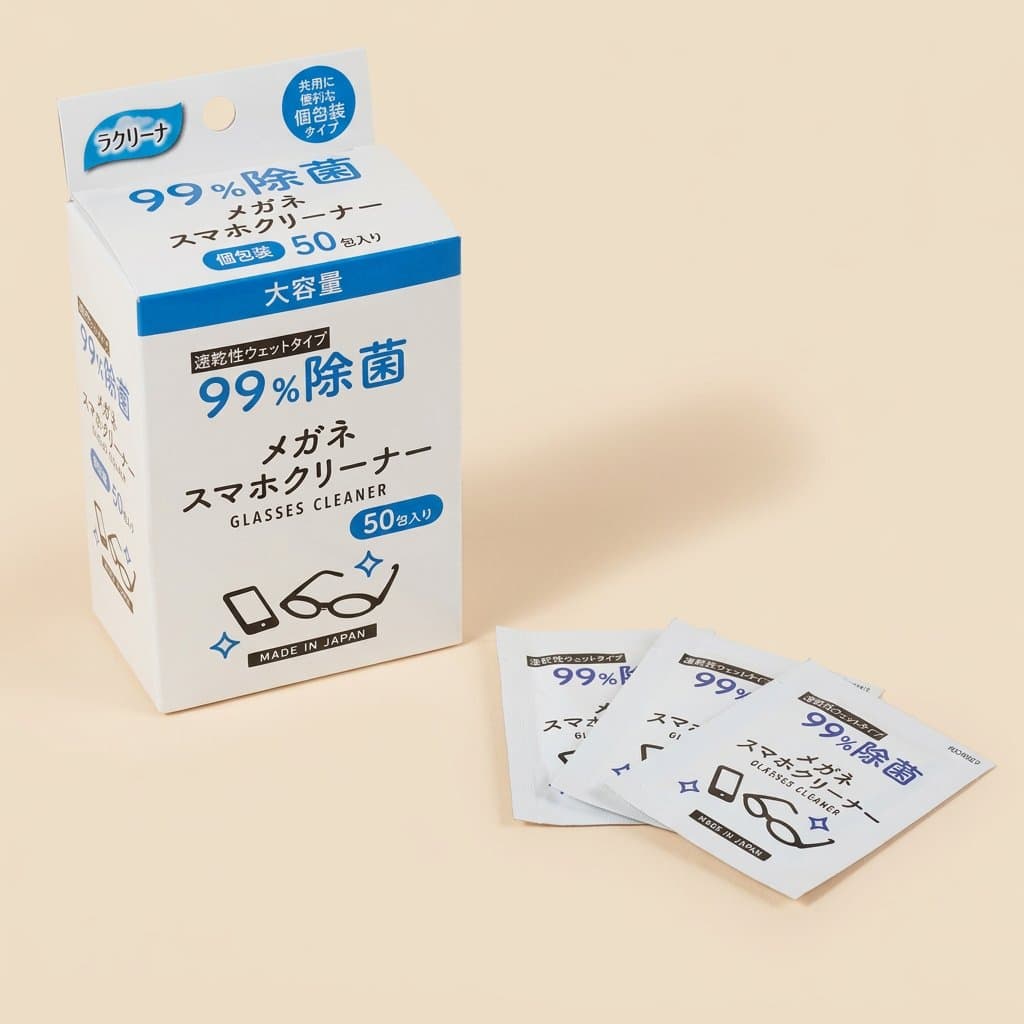 Showa Siko "Megane" Влажные салфетки для очищения очков, 50 шт. — фото 1