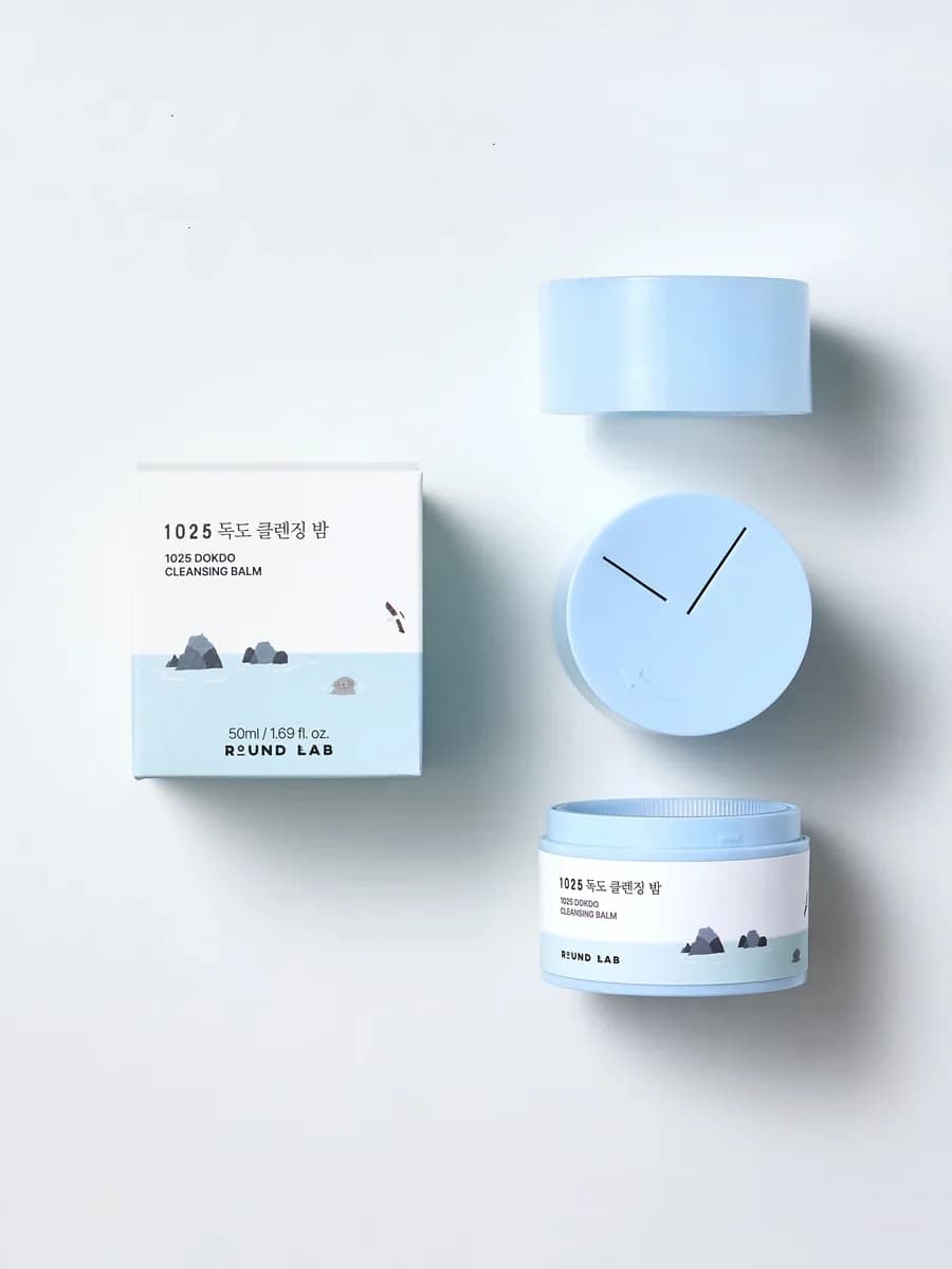 Round Lab 1025 Dokdo Cleansing Balm  Гидрофильный бальзам с морской водой 50 мл — миниатюра 3