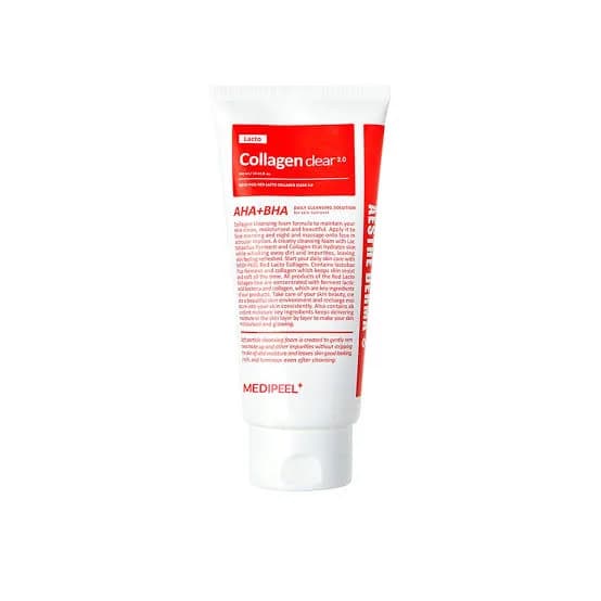 Medi-Peel Red Lacto Collagen Clear 2.0 Укрепляющая пенка для умывания с коллагеном и лактобактериями 120 мл — фото 1