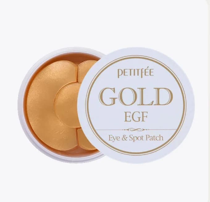 Гидрогелевые патчи для век и межбровья с золотом и EGF 60 шт Petitfee Gold & EGF Eye&Spot Patch — фото 1