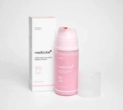 medicube PDRN Pink Collagen Bubble Serum Пузырьковая сыворотка с коллагеном и ПДРН 95 мл — миниатюра 2