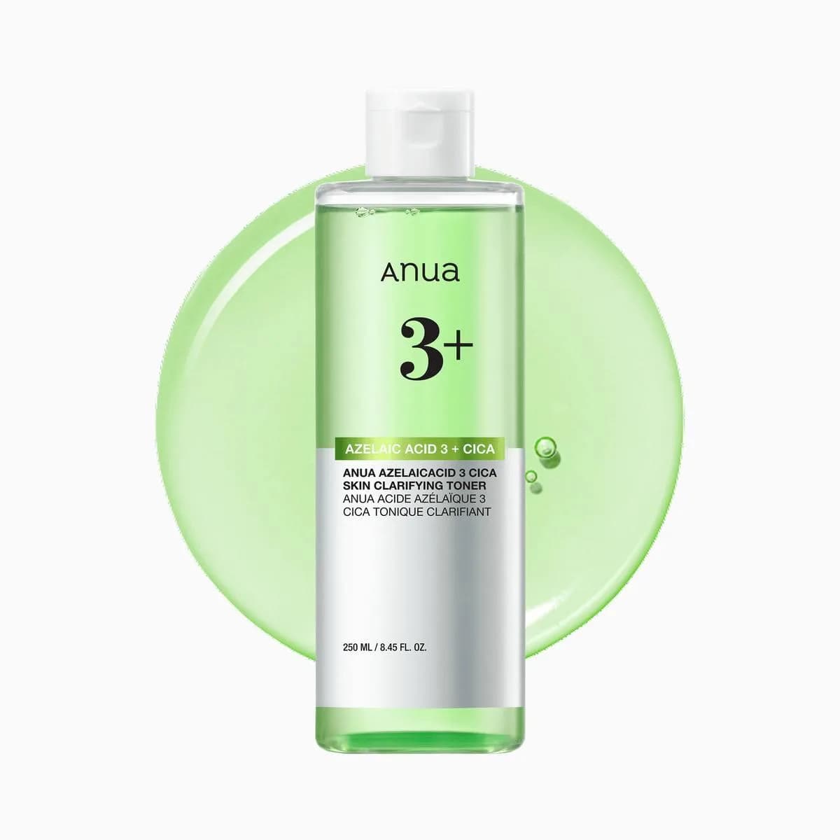 Тоник с 3% азелаиновой кислоты и центеллой Anua Azelaic Acid 3 Cica Skin Clarifying Toner 250 мл — фото 1