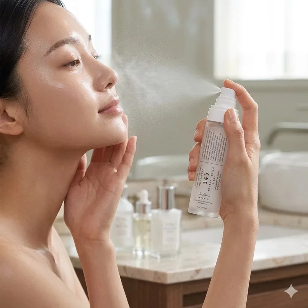 Успокаивающий мист с гидролатом риса и пантенолом Dr. Althea 345 Relief Cream Mist 60мл — миниатюра 2