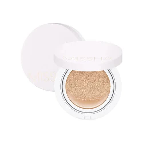 Тональный увлажняющий крем-кушон Missha Magic Cushion Cover Lasting SPF50+ PA+++ 15г — миниатюра 2