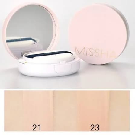 Тональный увлажняющий крем-кушон Missha Magic Cushion Cover Lasting SPF50+ PA+++ 15г — миниатюра 4