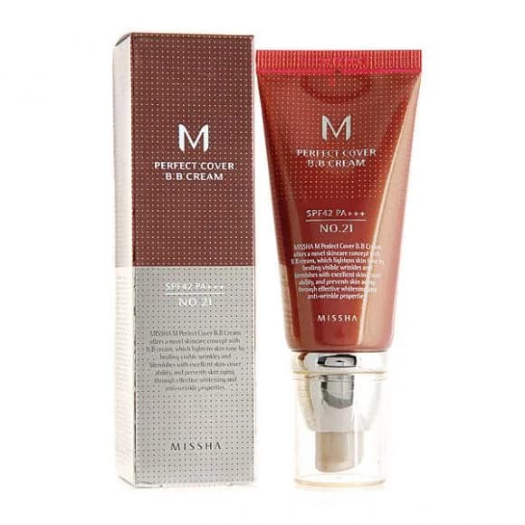 MISSHA M Perfect Cover B.B Cream Pro BB  крем с SPF42 PA+++ 50 мл (тон 21,23,25,27) — миниатюра 2