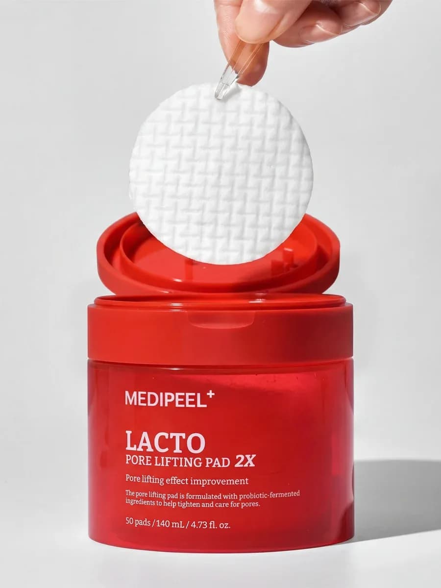 Medi-Peel Lacto Pore Lifting Pad 2Х Пэды с коллагеном для сужения пор 50 шт / 140 мл — фото 1
