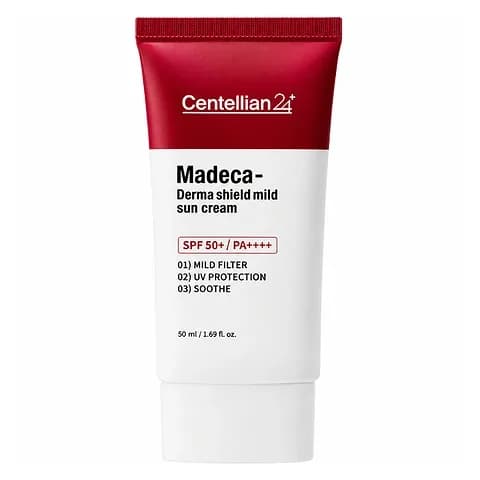 Солнцезащитный крем Centellian24 Madeca Derma Shield Mild Sun Cream SPF 50+ PA++++ 50 мл — миниатюра 2