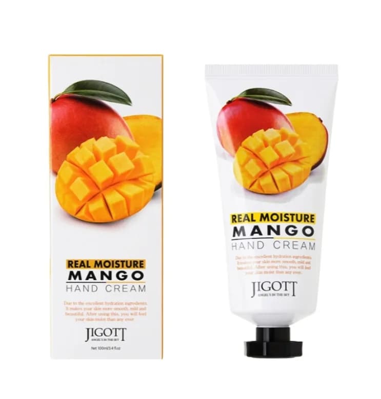 JIGOTT Real Moisture Mango Hand Cream  Увлажняющий крем для рук с манго 100 мл — фото 1