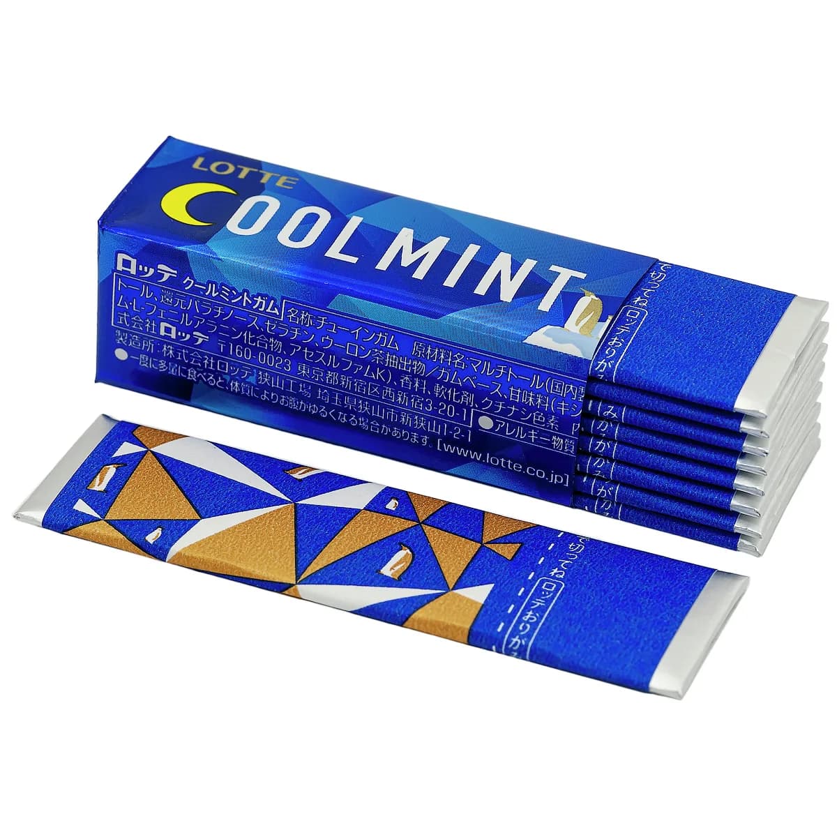 Lotte Жевательная резинка Cool Mint, 26 г, 9 шт — миниатюра 3