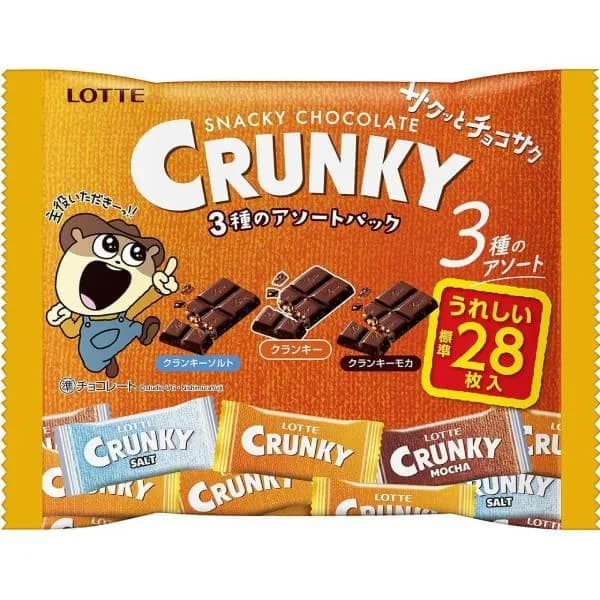 Lotte Crunky Шоколадные конфеты Семейное ассорти 98 гр — фото 1