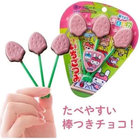 Шоколад на палочке Lotte Ichigo Tsumi (11 г) — миниатюра 2
