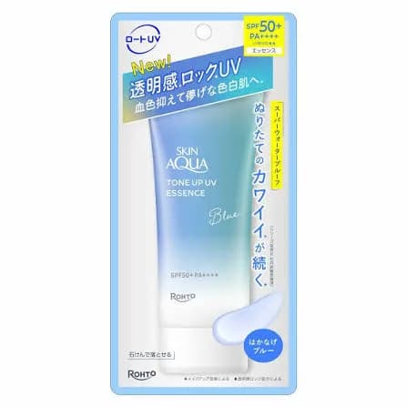 Солнцезащитная эссенция SKIN AQUA Tone Up UV Essence SPF50+ PA++++ Blue 70 г — миниатюра 2