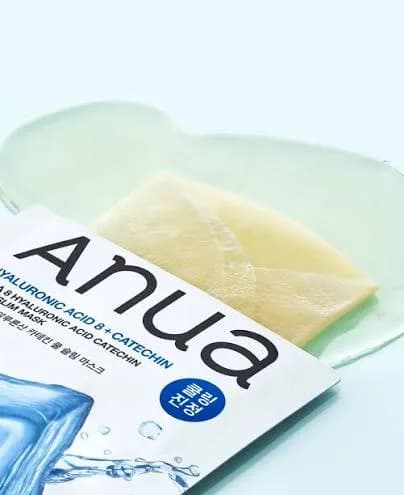 Охлаждающая тканевая маска Anua 8 Hyaluronic Acid Catechin Cool Slim Mask 24мл — миниатюра 3